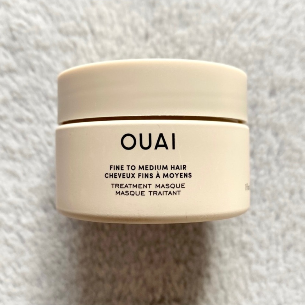 OUAI Hair Treatment Masque - Cream White Jar